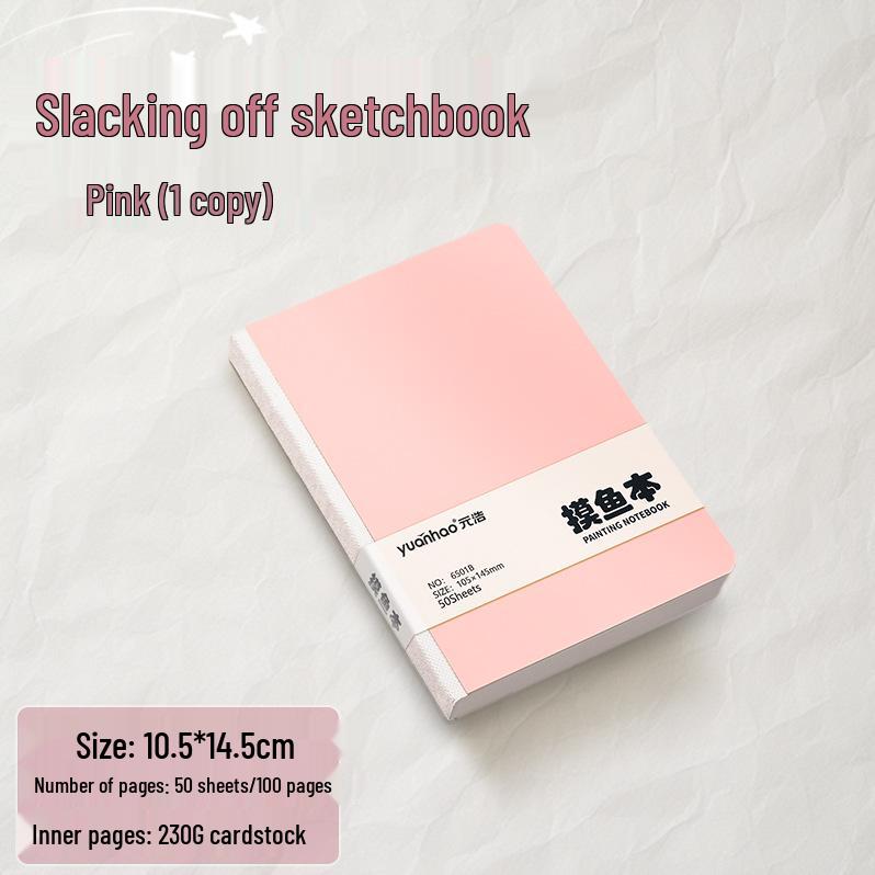 Yuan Hao Tragbares Fischfang-Skizzenbuch: Quadratisches leeres Zeichenbuch