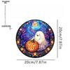 Halloween Ghost Sun Catcher - Circular Acrylic Sign, Acrylic Desktop Ornament, Wall Decor Art, Four Seasons Decoration, Novelty Home Decor
