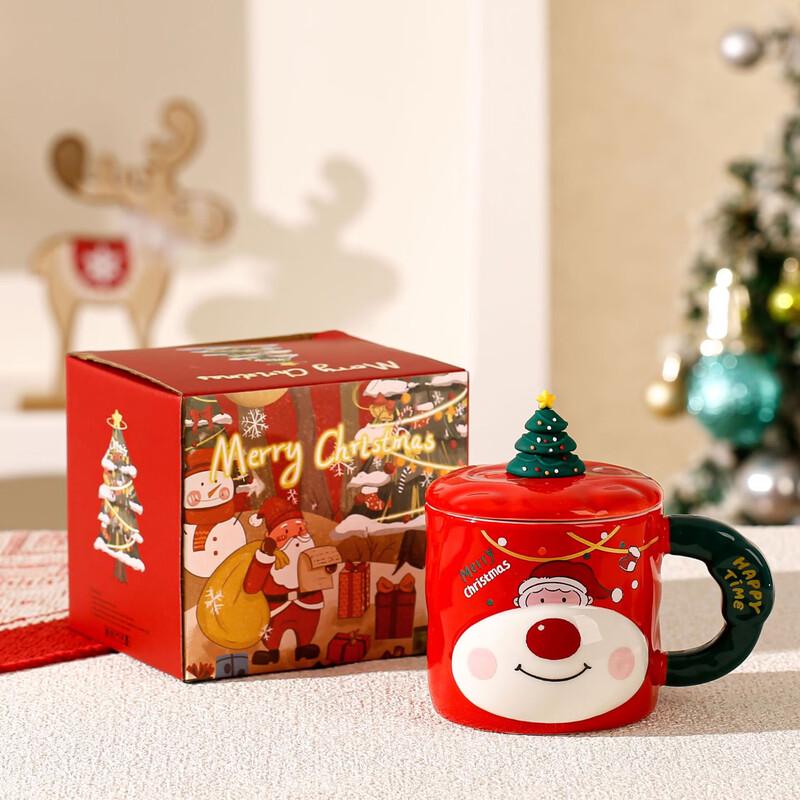 WJ Christmas Santa Claus Ceramic Mug