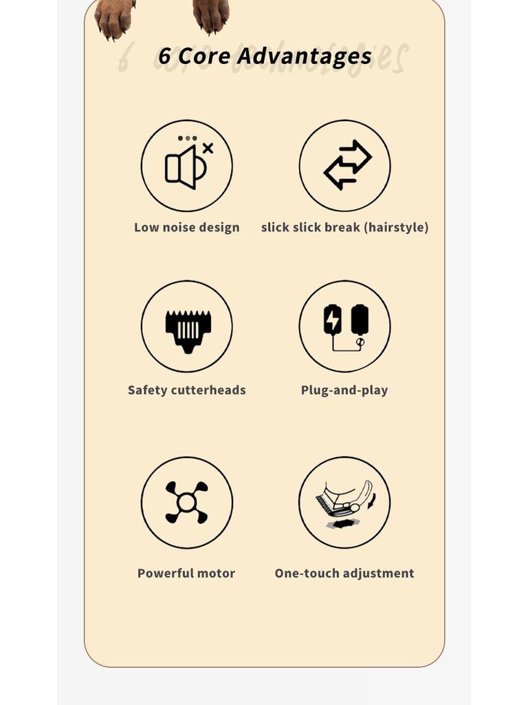 Professionelle elektrische Haarschneidemaschine mit verstellbarer Klinge, Friseurschere und Schnitzwerkzeugen
