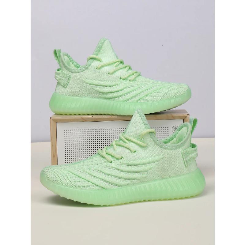 Unisex's Children Breathable Knit Running Shoes Lightweight Casual Sneakers