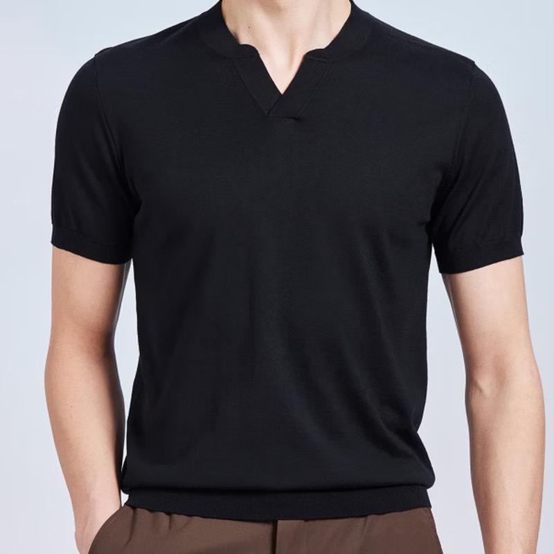 Men s Lyocell Blend Knitted Polo Shirt 54
