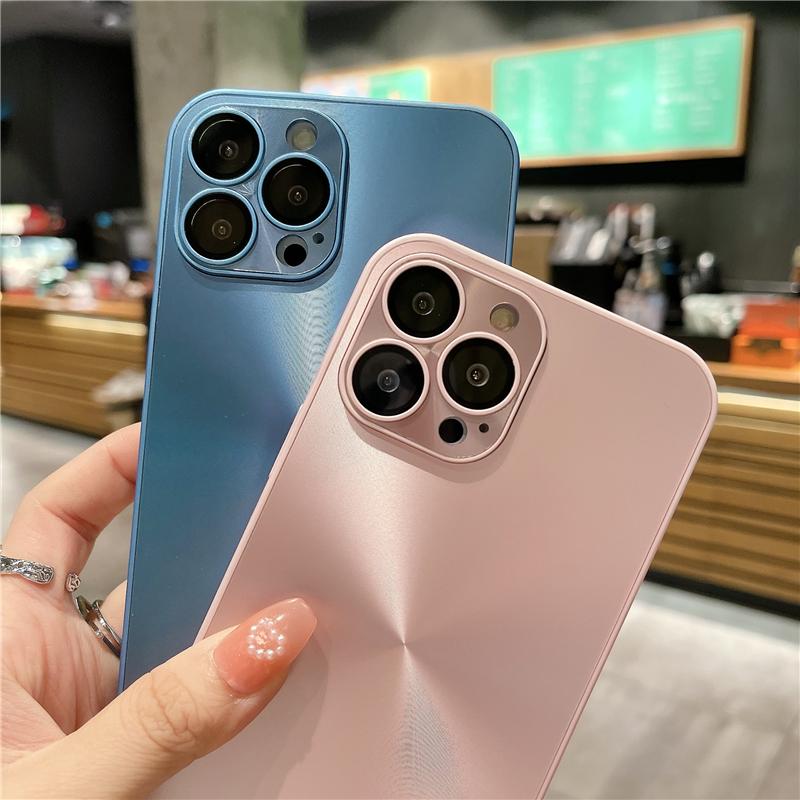 For iPhone 16 Pro Max Luxury Dazzling CD Lines Silicone Frame Phone Case For iPhone 11 12 13 14 15 16 Plus Lens Protective Cover