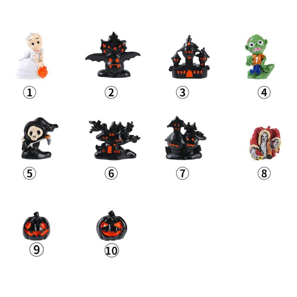 

3D Симуляция Дерево Украшения Смола Микро Ландшафт Креативные Украшения Призраки Хэллоуин Вечеринка 10Pcs