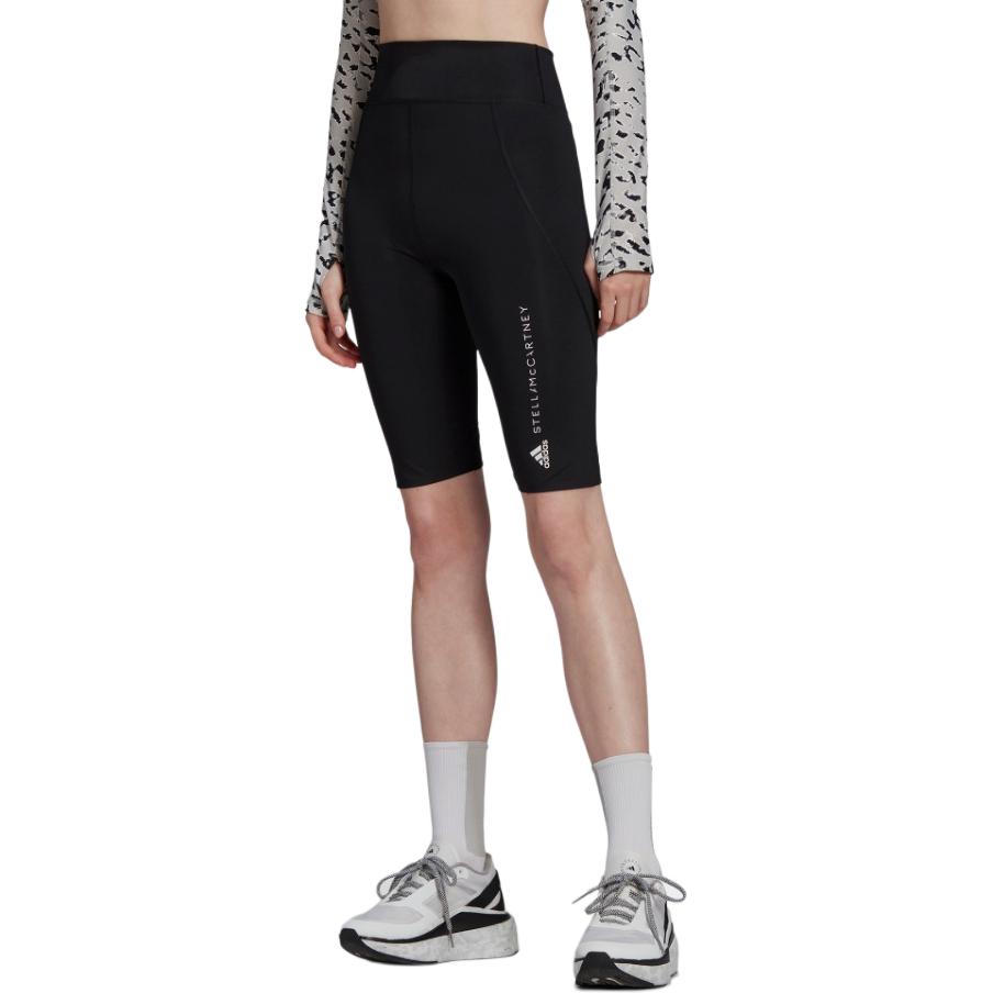 Adidas Alphabet Print Sports Shorts Women Bottoms Black HD9107