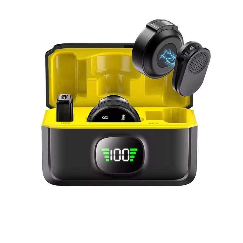 Q8 Mini Wireless Microphone with ENC Noise Reduction Digital Power Display for Vlog Live Streaming