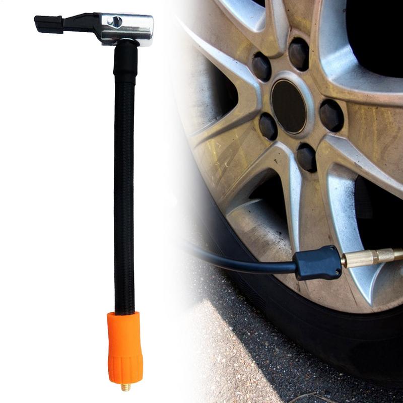 Prodlužovací hadice pro hustilku pneumatik Integrované prodloužení vzduchového čerpadla Adaptér pro ventil pneumatik Adaptér pro hadici pro hustilku pneumatik Ochrana proti úniku