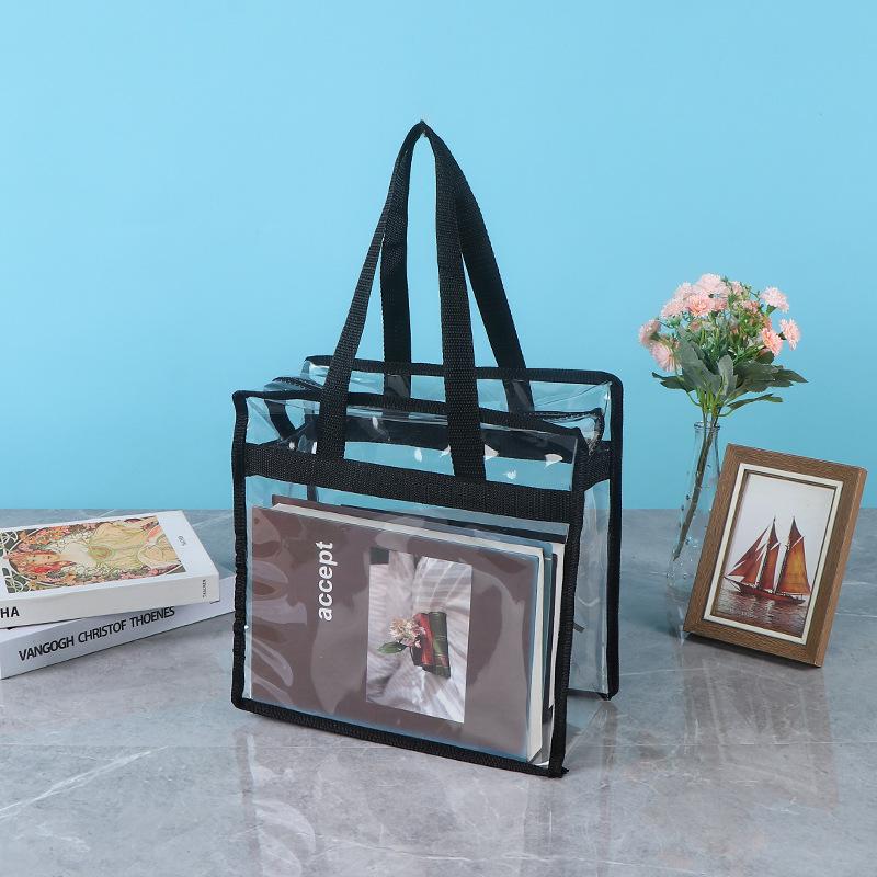 Large PVC Transparent Waterproof Tote/Makeup Bag - Custom Wedding Favor Gift
