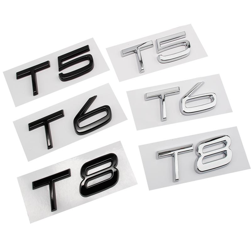 Car ABS Displacement Logo Replace Badge Emblem Decal Sticker For Volvo S60 S80 S90 XC90 XC60 V40 V70 V60 T3 T4 T5 T6 T8 V8 AWD