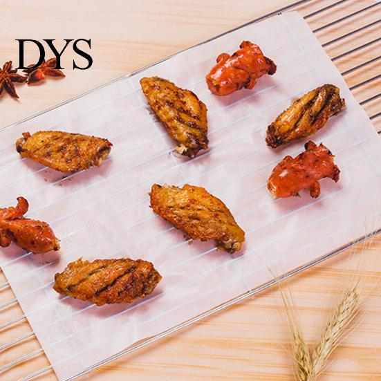 Oil-proof Mats 1 Roll Baking Paper Double-sided Oil-absorbing White Mat Grilling Steaming Cooking for Restaurant Liners