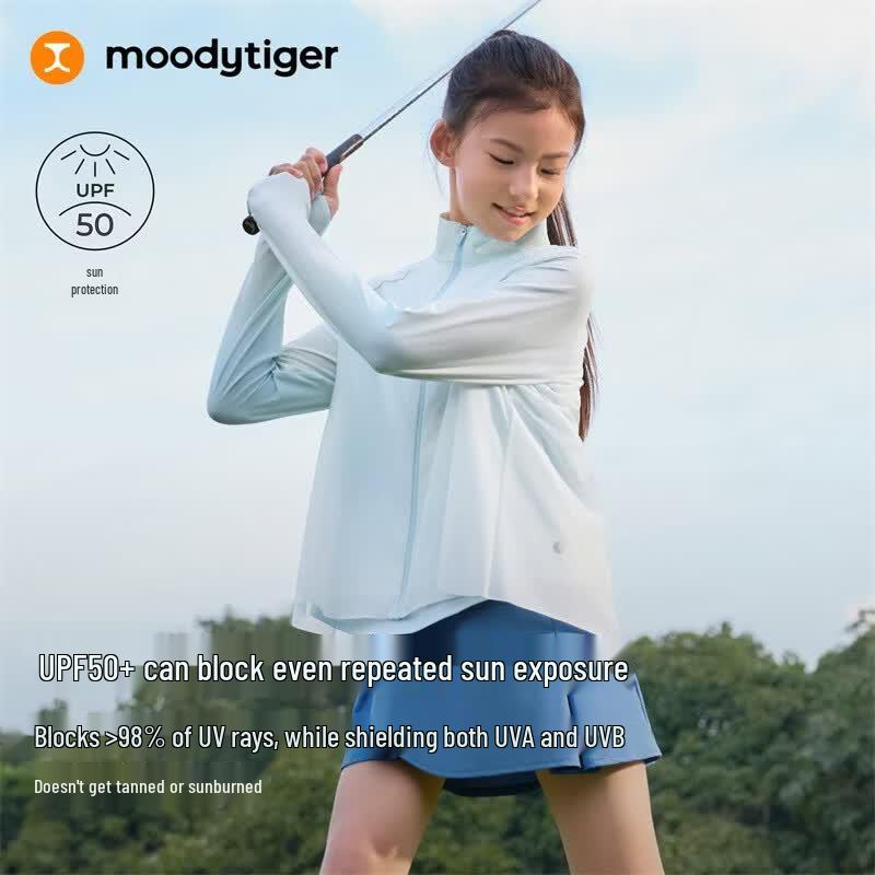 Moodytiger Girls' UPF 50+ Cooling Sun Protection Jacket