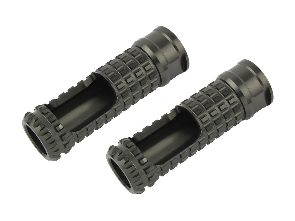 POSH FAITH 906017-11 Motorcycle Supplies, Aluminum Machine Step Bar, Mold, M8 Taps, 2 Pieces, Titanium