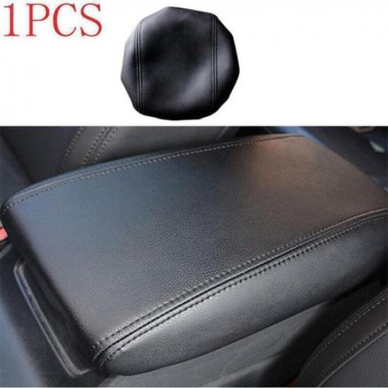 Black Leather Car Middle Console Armrest Box Cover For Hyundai Tucson 2016-2018