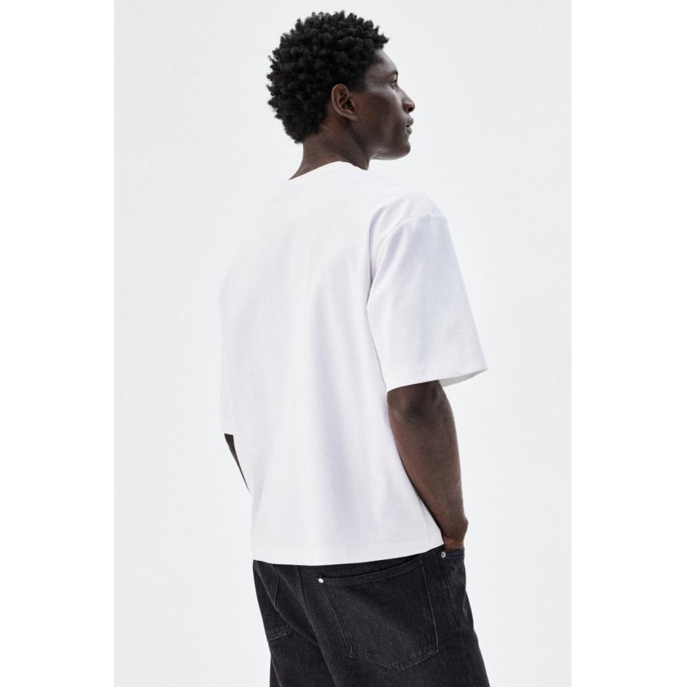 H M Boxy T sHirT Loose fiT wHiTe