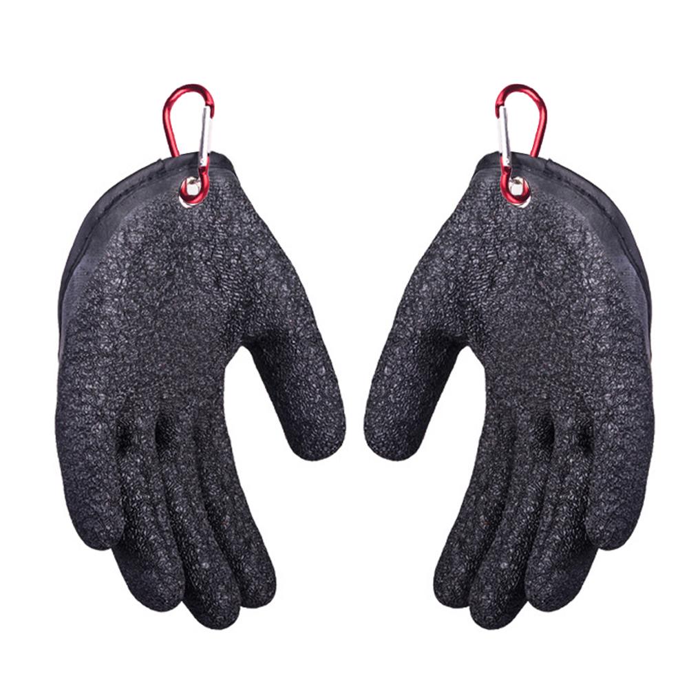 Fishing Catching Gloves Magnetic Non-slip Fisherman Puncture Proof Fish Mittens