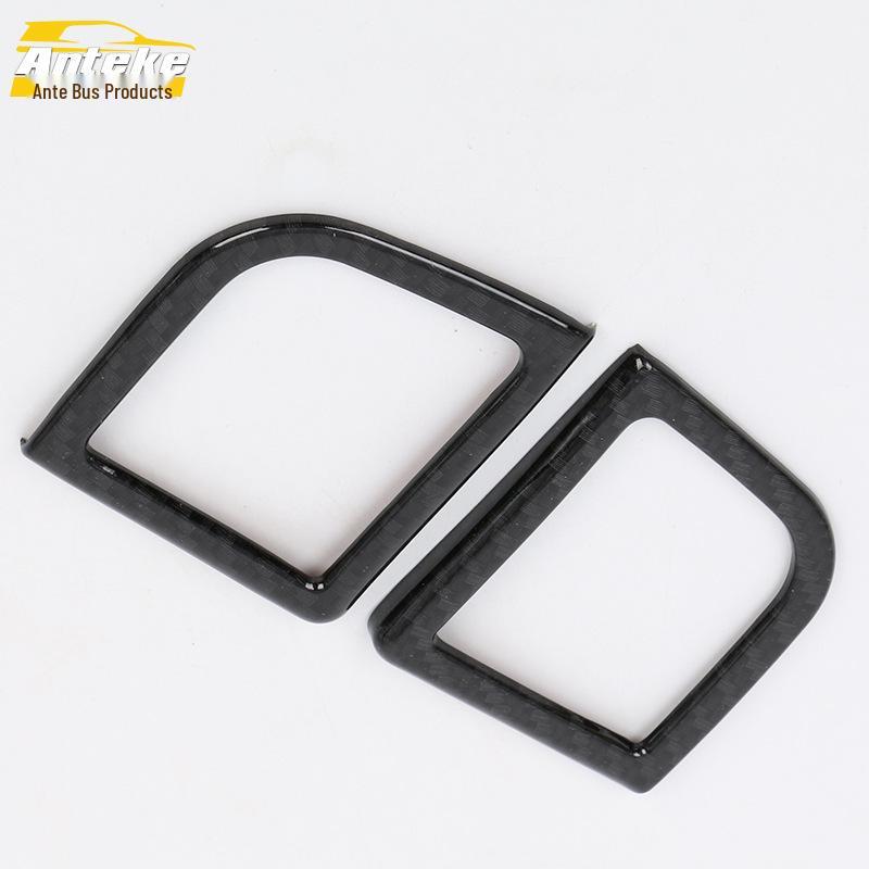 Avancier Armstödslåda Ljus Ring Dekorativ Ram för 16 Modeller – Elektropläterad Biltillbehör.