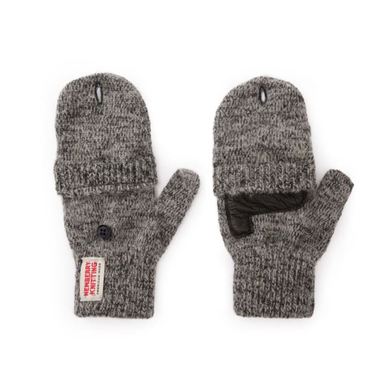 NEWBERRY KNITTING Deerskin Glommet Gloves - Charcoal