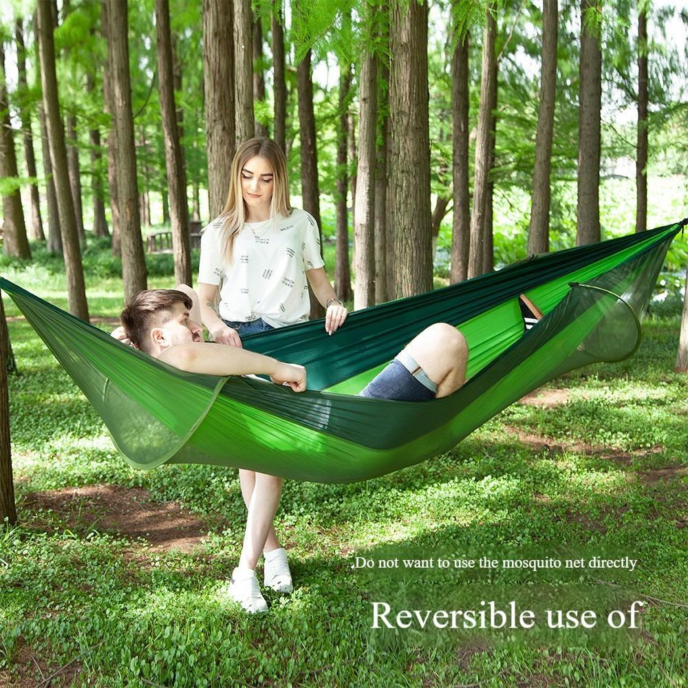 Camping Hammock With Mosquito Net, Portable Outdoor Hammock, Swing Sleeping Hammock, Camping Supplies