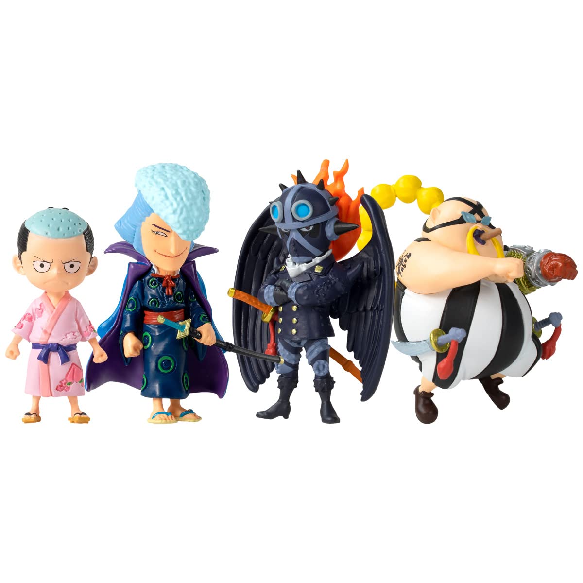 From the TV animation ONE PIECE One Battle of the Eleventh Sea x Complete Set of 4 Gachapon Capsule Toy Piece Types,