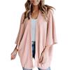 2024 Women's Loose Knit Sweater Cardigan Autumn Winter New T-shirt Top Clothing