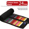 24/36/48/72 Hole Colorful Cloth Pencil Case Stationery Pencil Storage Bag Paint Brush Pen Bag Pencil Roll Case School Supplies