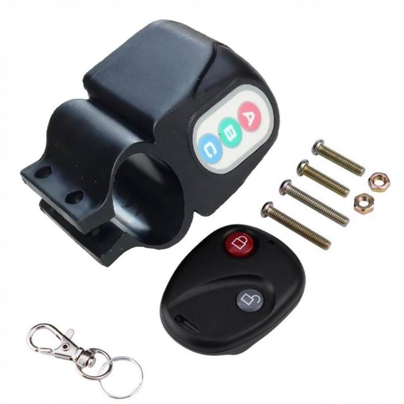 1PC Bike Alarm Lock Remote Control  Antitheft Bicycle Bike Alarm Alerter Super Loud Rainproof Burglar Alarm