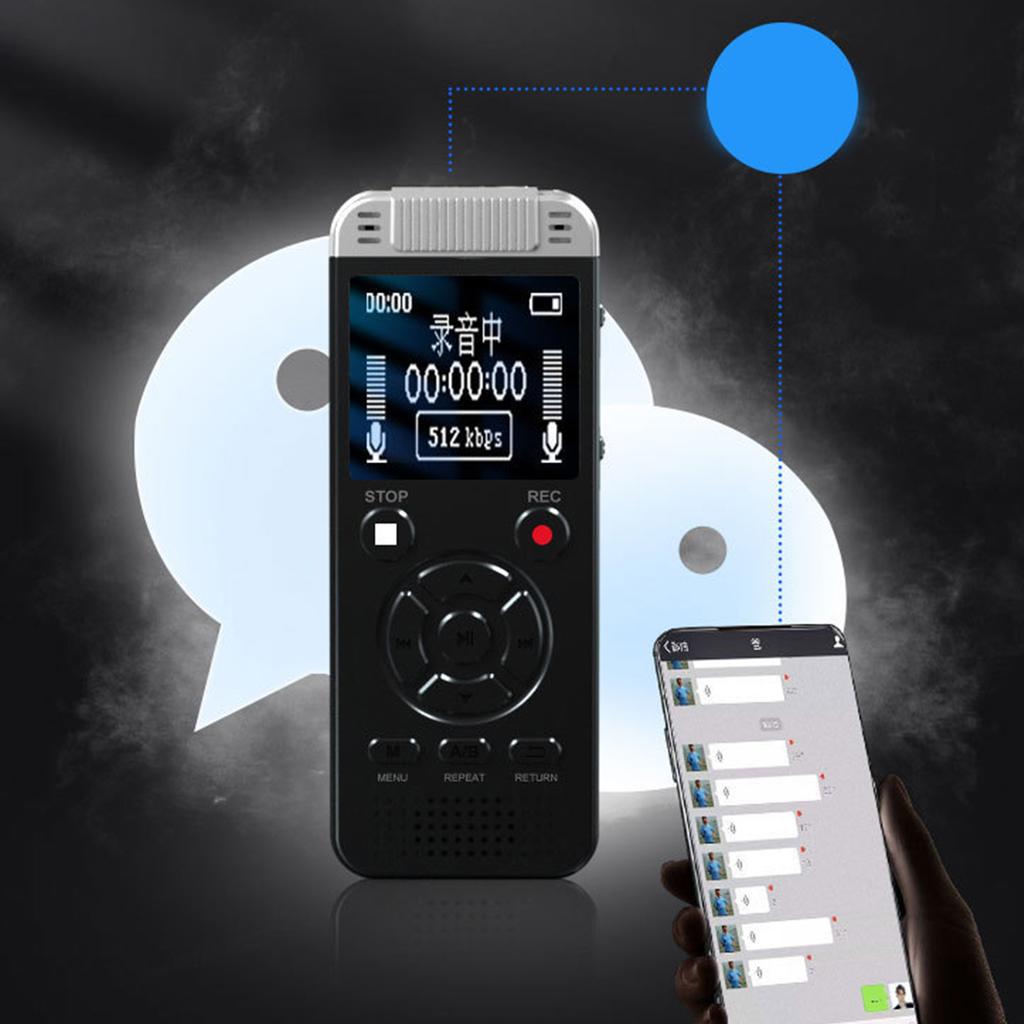 Digital Voice Activated Recorder Voice Recorder with Line in Connection for Class Conference Travel Clear Recording