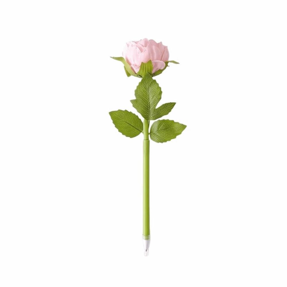Writing Smoothly Neutral Gel Pens Fake Rose Signature Pen Artificial Flowers Ballpoint Pen  Ladies