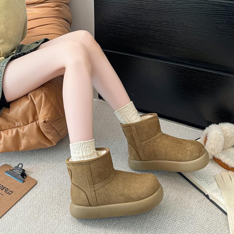 Women's Soft Elastic Winter Warm Winter Cold Padded Snow Boots Thick-soled Non-slip Wear-resistant Outdoor Casual Sneakers Cotton Boots