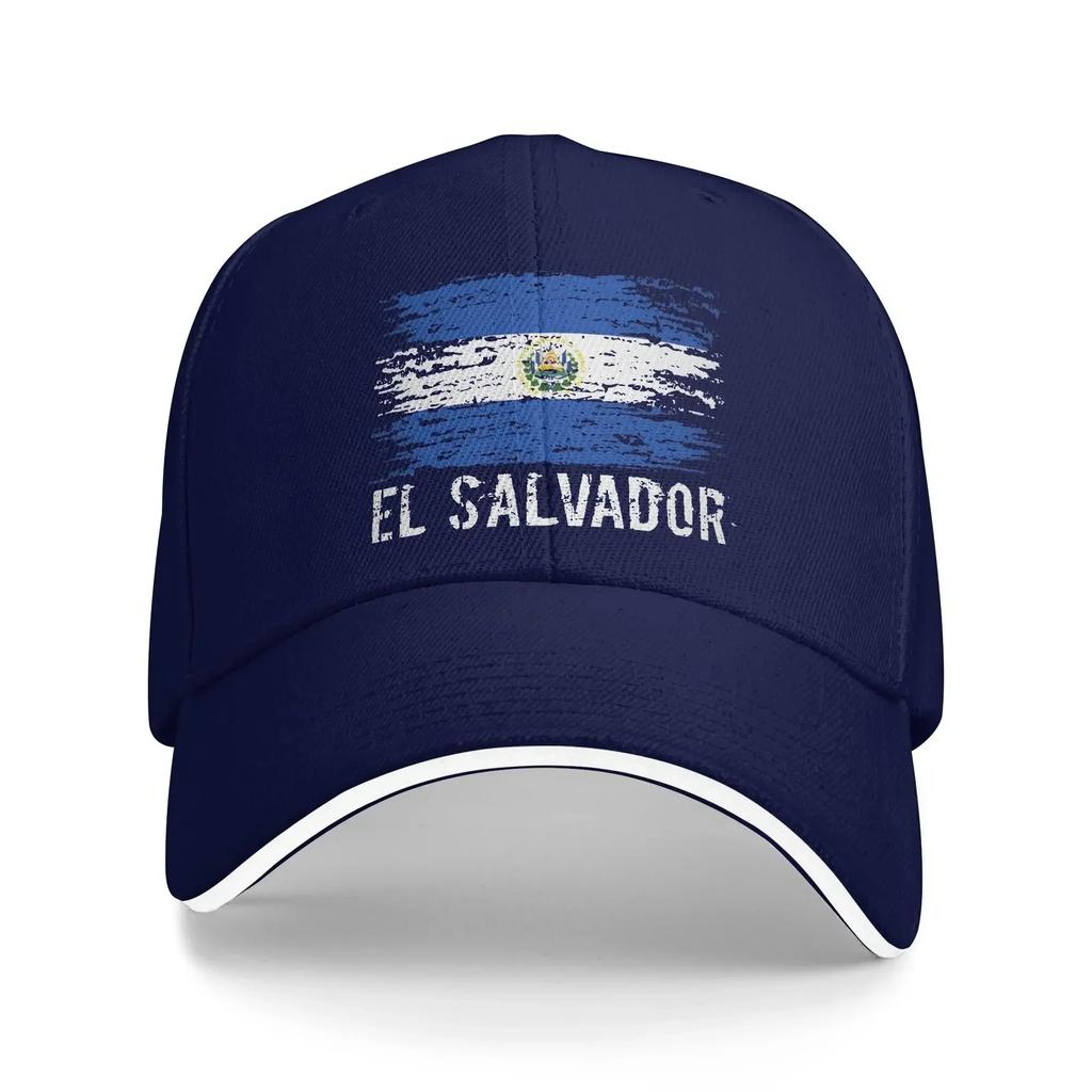 Sommer Freizeit Baseballkappe Salvadorianische Flagge Salvador Wurzel El Salvador Truckerhut Für Damen Unisex Verstellbar Mode Baseballkappen