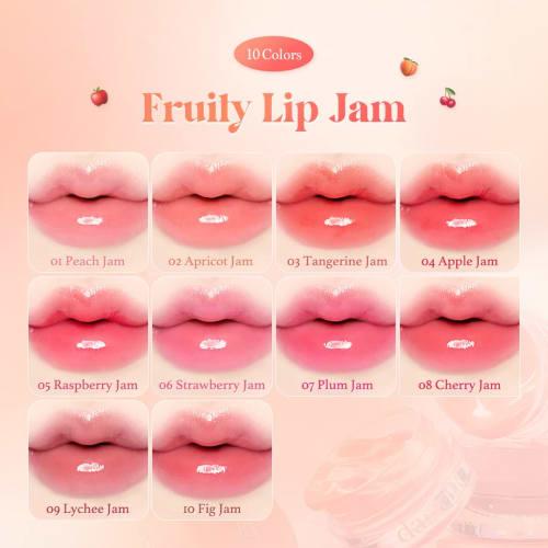 Official" Daisyk Fruity Lip Jam Daisy Clip Jam/Lip Jam/Single Item/Lip Balm/Color Lip Balm (01 Peach Jam)