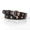 Versatile Pu Leather Belt For Women With Punching Detail And Buckle Metal