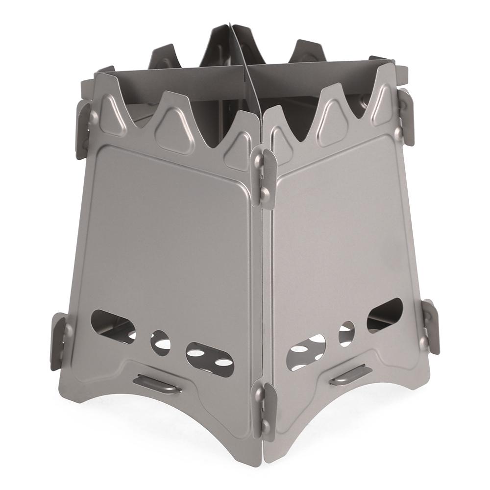 Compact Folding Wood Stove for Outdoor Camping Cooking Picnic