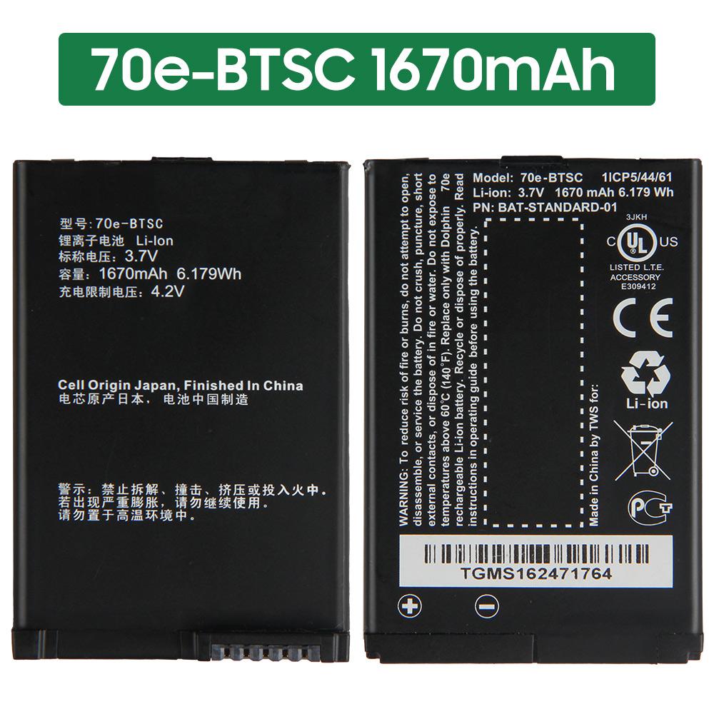 Rechargeable Lithium Battery For Honeywell 60s Dolphin 70e Dolphin 75e 70e-BTSC 70e-BTEC Battery 70e-BTSC 1670mAh