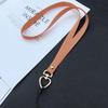 Colorful Long Phone Lanyard for Girls with Peach Heart Clasp, Ideal for Keys, Work ID, Earphone Case, Universal Anti-Lost Design