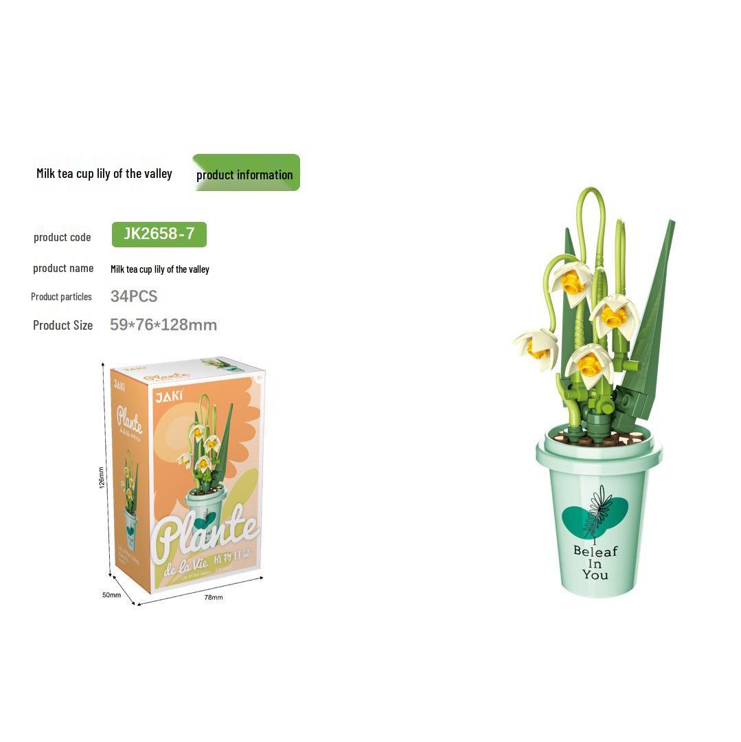 

Сумісний Lego Вічна квітка День святого Валентина та День учителя Троянда Пазл Конструктор іграшок