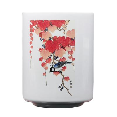 Fototasse mit Gemälde des Ohara-Baums und Forty (Japanische Serie) Kosons „Paulownia-Spatzen“