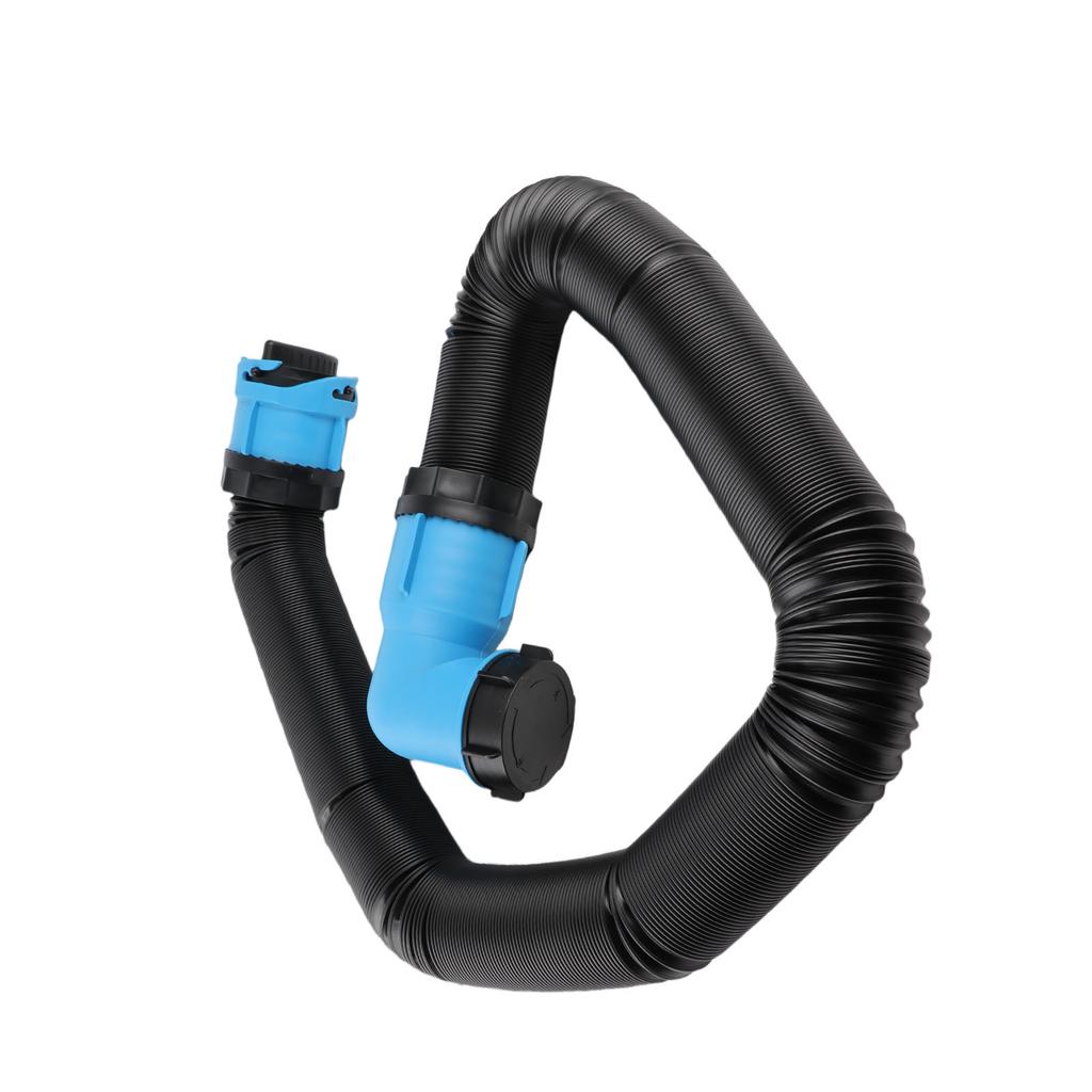 15ft Sewer Hose Kit with Swivel Adapter Fitting Translucent Elbow Storage Caps for RV Campers