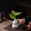 Chinese Style Wealth Attracting Gourd Ornament Dried Flower Arrangement Hydroponic Vase Ceramic Desktop Decoration Crafts