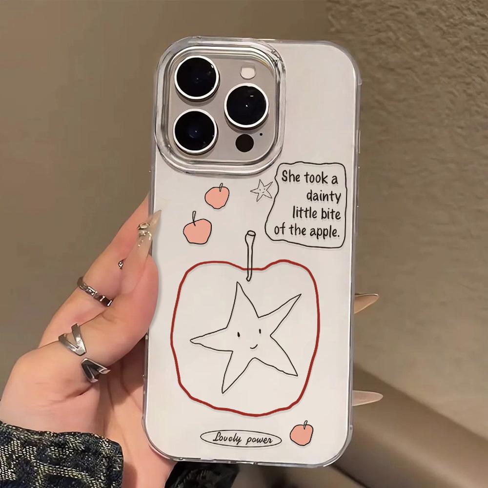 Painted Phone Case for iPhone 12 13 15 16 iPhone 16 12 13 14 15 Pro  14 15 16 Pro Max Coverage Shockproof Anti-Fingerprint Fresh Style Protective Case