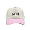2pcs/set Vintage Letter Embroidered Mom Dad Baseball Cap Two-Tone Adjustable Couple Cap Sunscreen Hats For Man Women