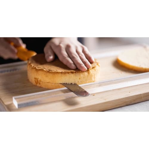 TOMIZ Acrylic Ruler (10mm), Set of 2 (Baking Ruler/Confectionery/Cookie/Acrylic)