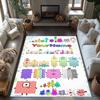 Numberblocks Customized Name Area Rug Design for Game Room Balcony Dormitory Study room Antislip Carpet Office home decor Wedding Party Gift