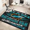 1pc Miami Dolphins logo Print Area Rug - Soft, Washable Non-Slip Indoor Mat, Living Room, Home Office Decorative Rug,Office Decorative