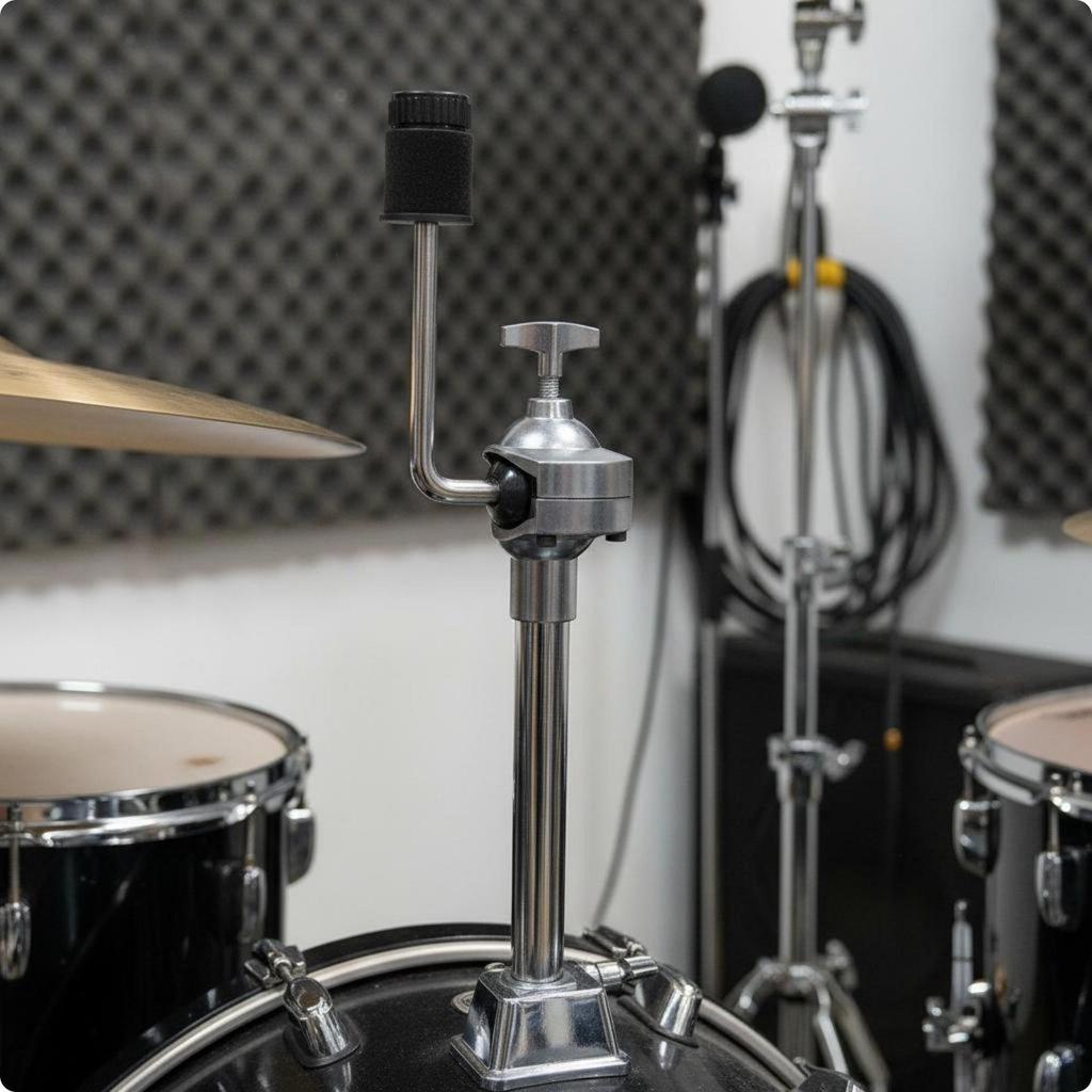 Cymbal Attachment Mount Stable Support Drum Arm Heavy Duty Metal Mounting Rod for