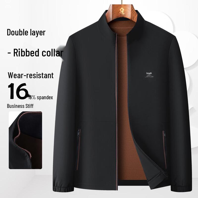 

MONTAGUT Men s Water-Repellent Four-Way Stretch Stand-Collar Jacket 2XL