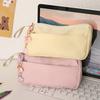 New Ins Pencil Case Large Capacity Cute Stationery Bag Simple Pencil Pouch Student Coin Purse Coin Pouch Portable Makeup Bag