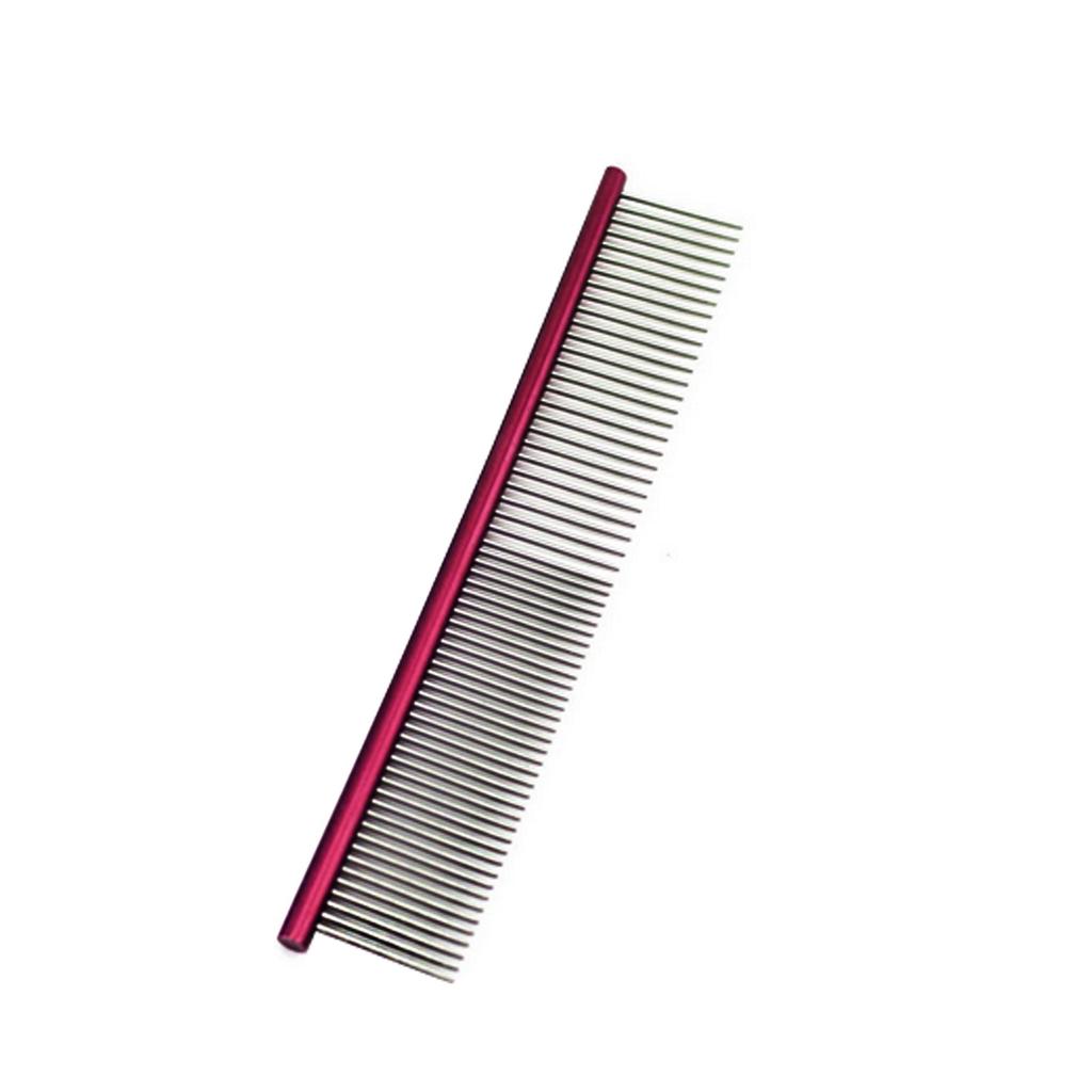 Stainless Steel Pet Grooming Comb for Dogs and Cats Professional Double Sided Metal Comb for Hair Care Detangling and Shedding