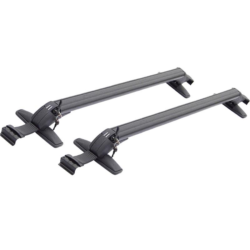1 Pair Universal Vehicle Car Roof Mounting Rack Rail Bar Black Aluminum Luggage Carrier with Lock Top Car Rack Modification Part