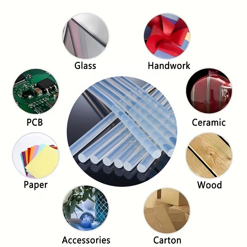 10Pcs 7mm Hot Melt Glue Stick Transparent For Glue Gun Pure Adhesive Stick Strong Viscosity Rods Home DIY Industrial Repair